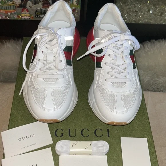 New & Authentic Gucci Rhyton Lavaredo Reflection Chunky Sneakers( Will trade) - Picture 7 of 15